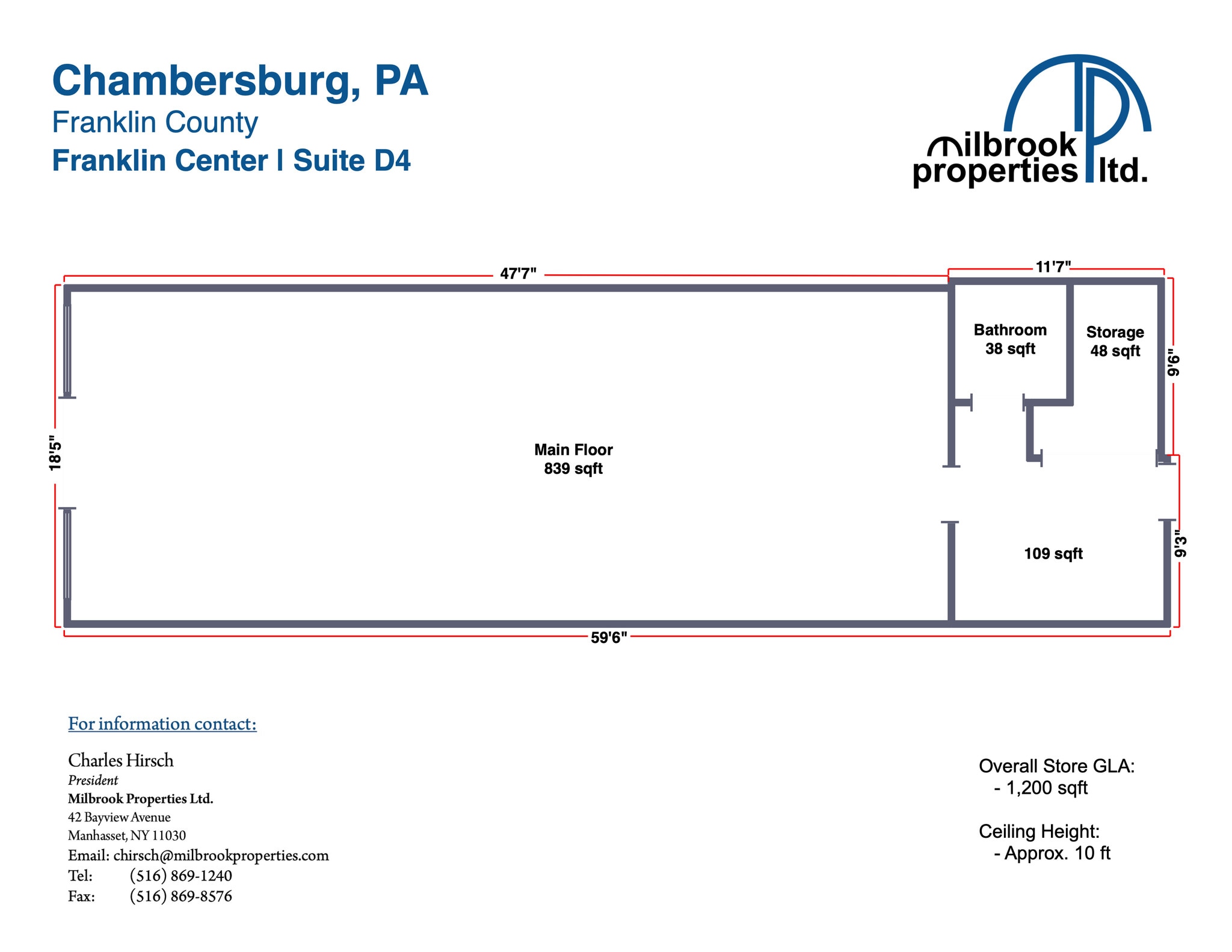 1320 Lincoln Way E, Chambersburg, PA à louer Photo intérieure- Image 1 de 10