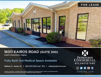 Plus de détails pour 16011 Kairos Rd, Colonial Heights, VA - Bureau/Médical à louer