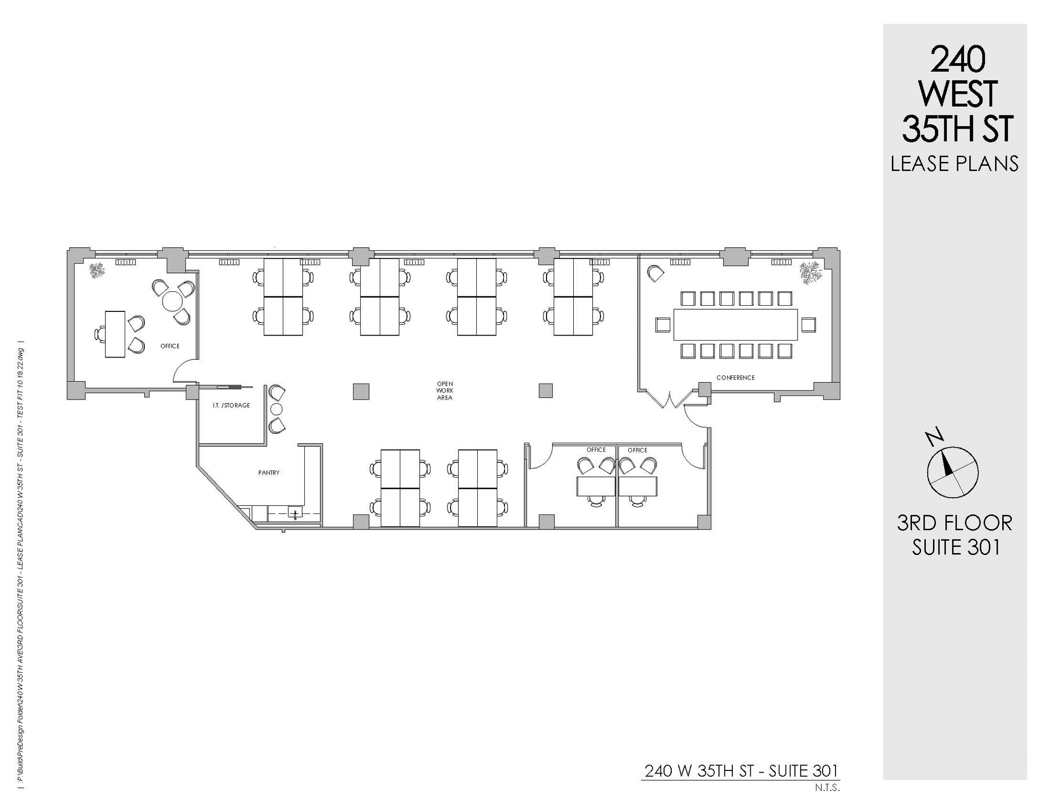 240 W 35th St, New York, NY à louer Plan d  tage- Image 1 de 3