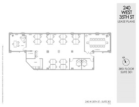 240 W 35th St, New York, NY à louer Plan d  tage- Image 1 de 3