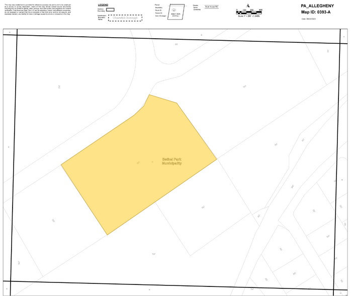 1700 Oxford Dr, Bethel Park, PA for lease - Plat Map - Image 2 of 2