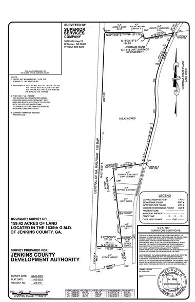 Old Perkins Road, Millen, GA à vendre - Plan cadastral - Image 2 de 3
