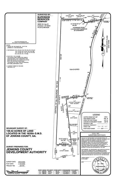 Old Perkins Road, Millen, GA for sale - Plat Map - Image 1 of 3