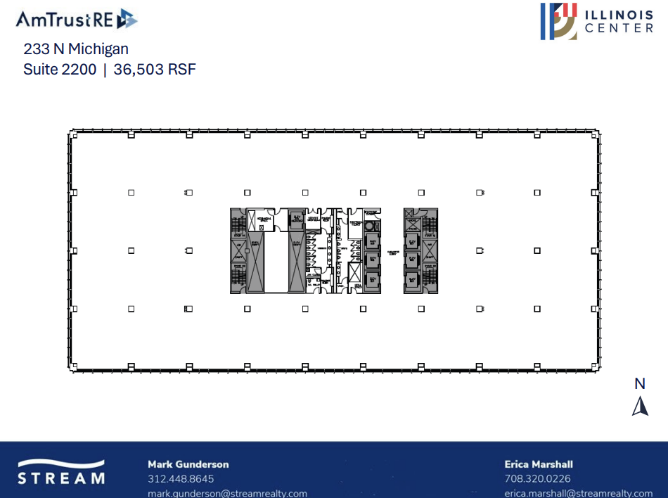 233 N Michigan Ave, Chicago, IL à louer Plan d  tage- Image 1 de 1