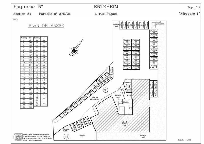 Bureau dans Entzheim à louer - Plan de site - Image 2 de 4