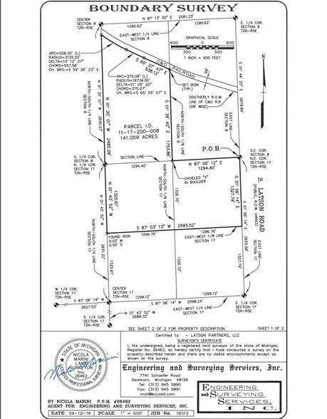 Latson Rd & I-96, Howell, MI à vendre - Plan cadastral - Image 3 de 3