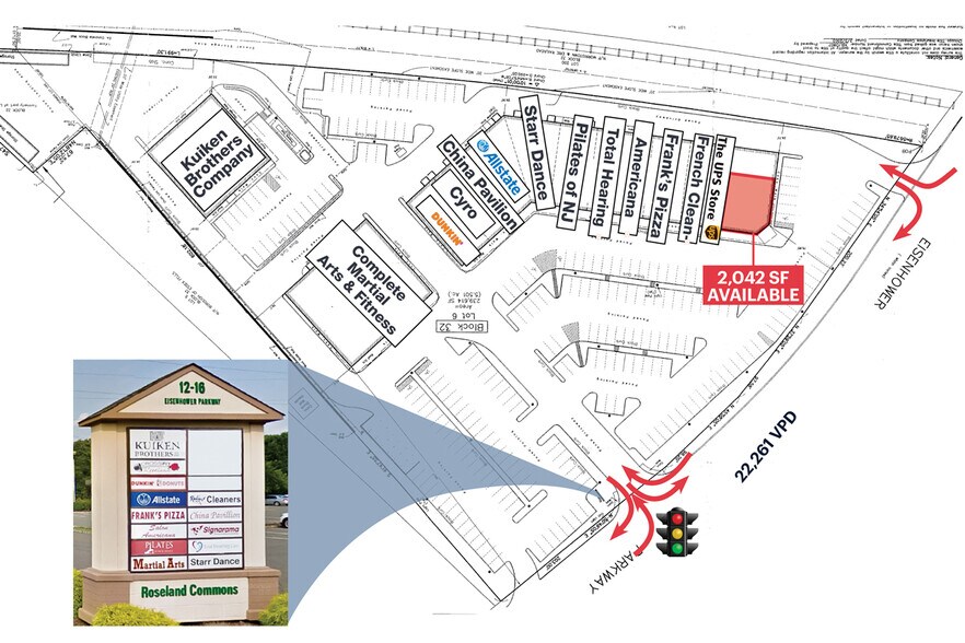 14-16 Eisenhower Pky, Roseland, NJ à louer - Photo du bâtiment - Image 2 de 8