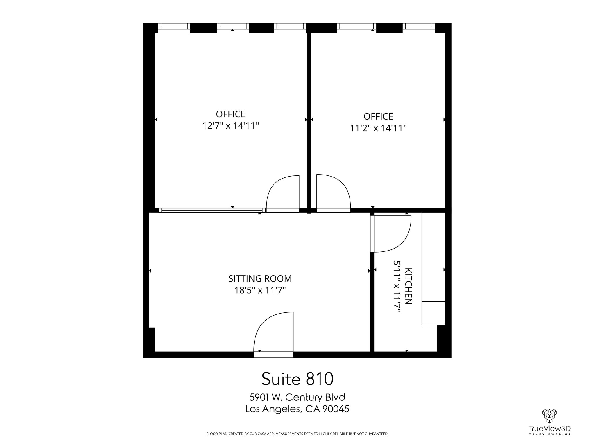 5901 W Century Blvd, Los Angeles, CA à louer Plan d’étage- Image 1 de 1