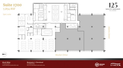 125 S Wacker Dr, Chicago, IL à louer Plan d’étage- Image 1 de 1