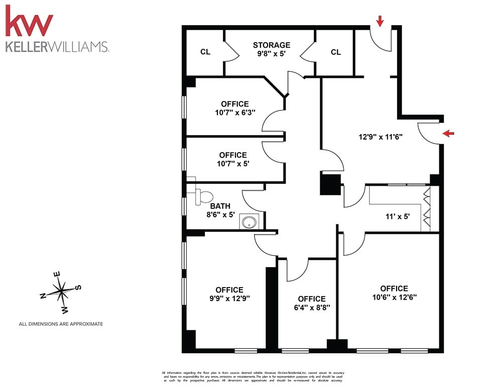 136 E 36th St, New York, NY 10016 - Unit 1A -  - Floor Plan - Image 1 of 10