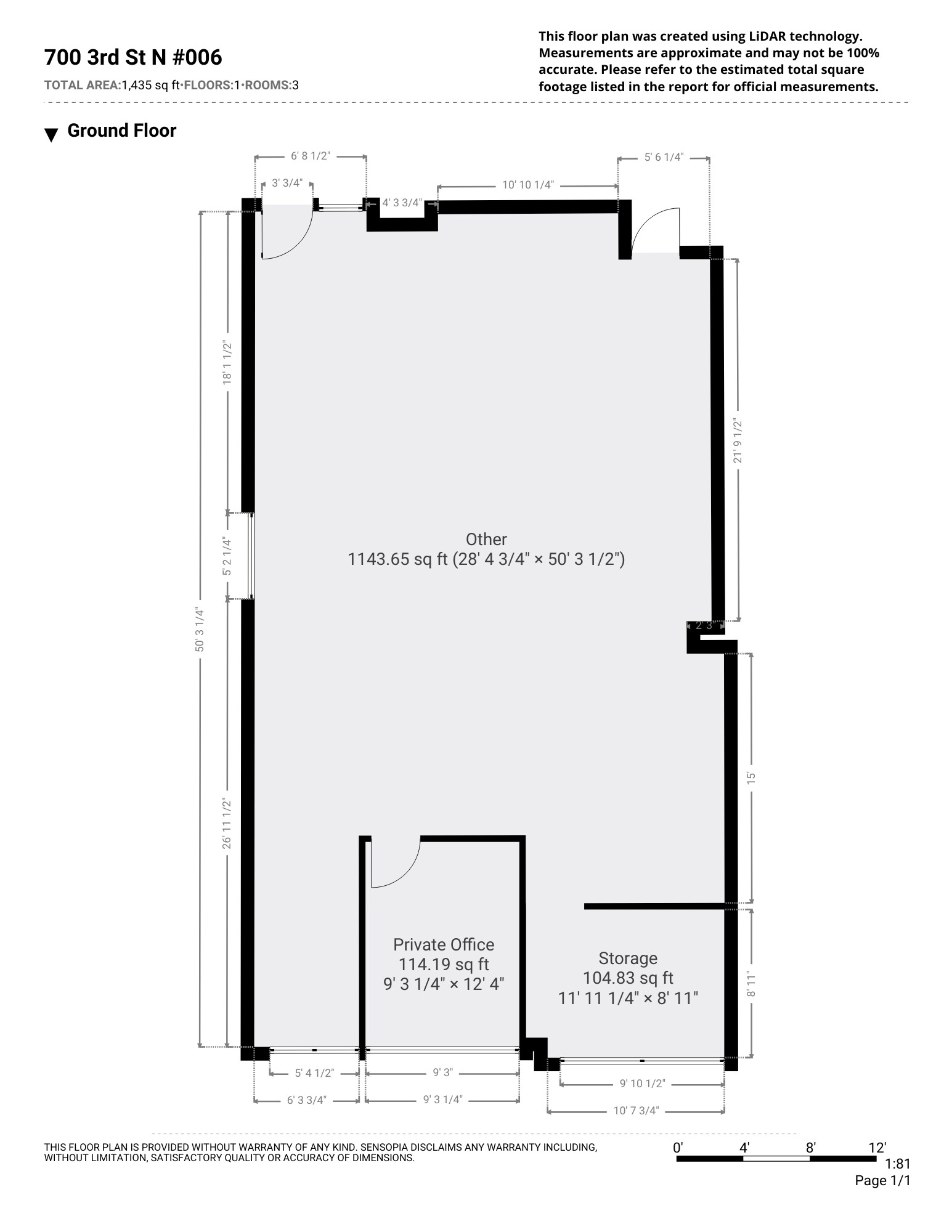 700 N 3rd St, La Crosse, WI à louer Plan d’étage type- Image 1 de 34