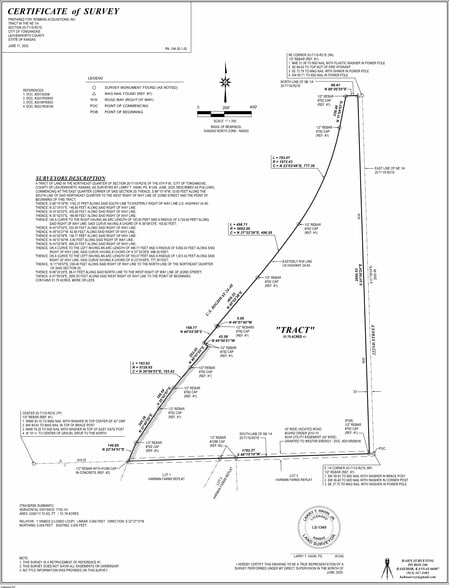 16973 222nd Street, Tonganoxie, KS for sale - Plat Map - Image 2 of 2