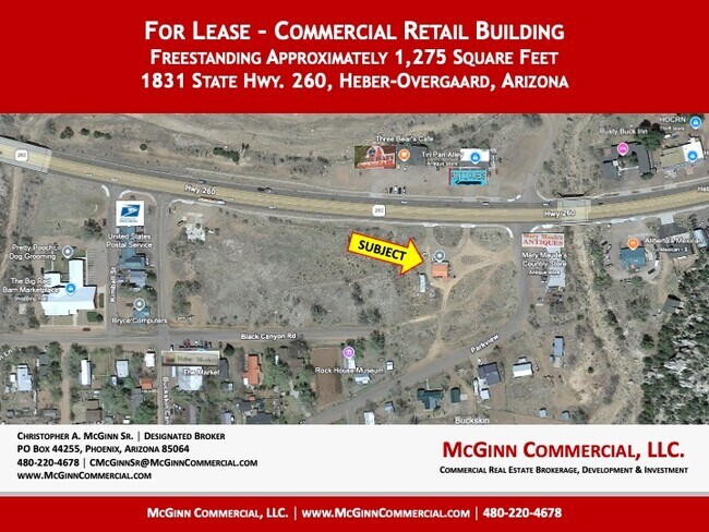 Plus de détails pour 1831 AZ-State Rte. 260, Heber, AZ - Bureau/Commerce de détail à louer