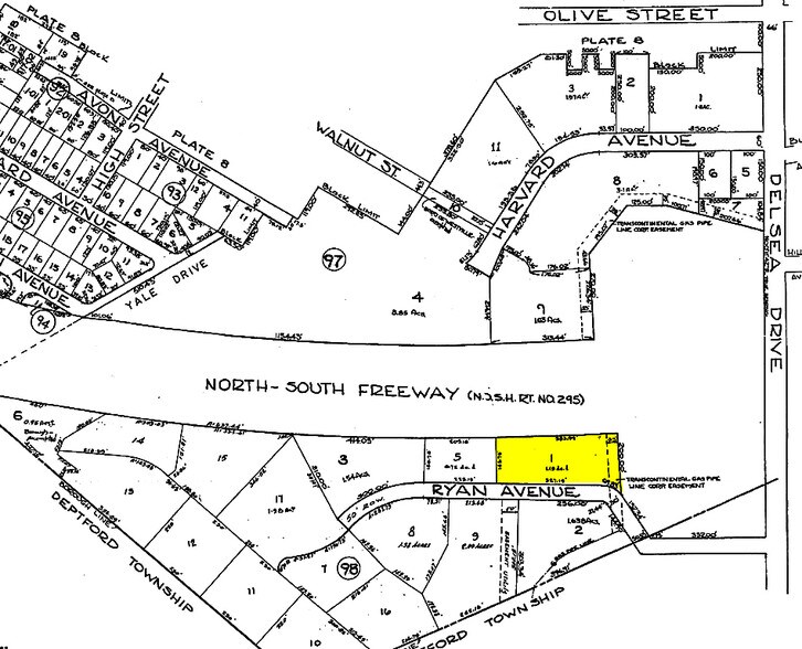 601 Ryan Ave, Westville, NJ for lease - Plat Map - Image 1 of 3