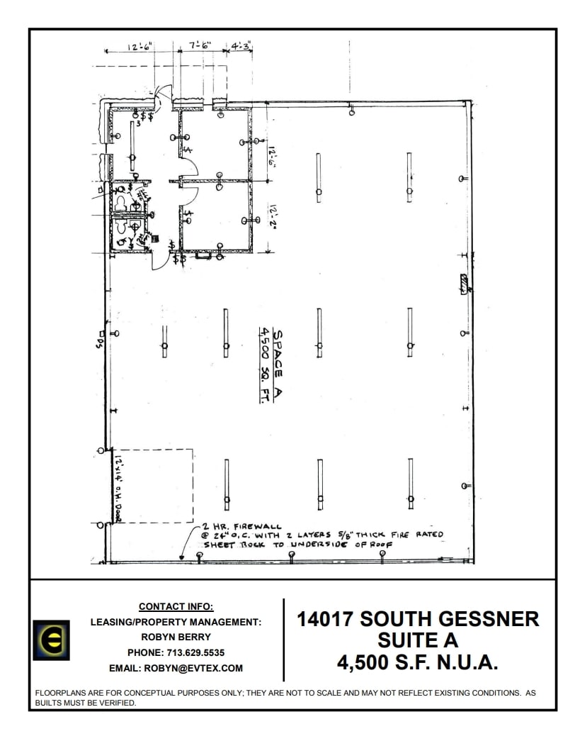 14017 S Gessner Rd, Missouri City, TX for lease Floor Plan- Image 1 of 1