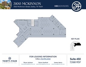 3100 McKinnon St, Dallas, TX à louer Plan d’étage- Image 1 de 1