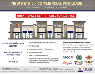 More details for Hwy 99 & Lathrop Rd, Manteca, CA - Retail for Lease