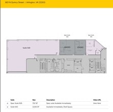 801 N Quincy St, Arlington, VA for lease Floor Plan- Image 1 of 1