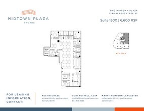 1360 Peachtree St NE, Atlanta, GA à louer Plan de site- Image 1 de 1