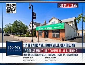 More details for 114 N Park Ave, Rockville Centre, NY - Retail for Sale