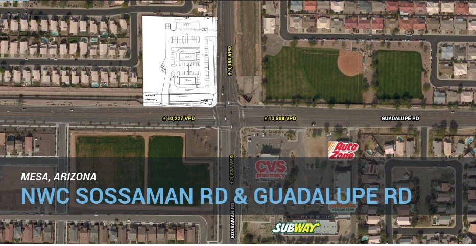 NWC Sossaman & Guadalupe Rd, Mesa, AZ à vendre Photo principale- Image 1 de 3