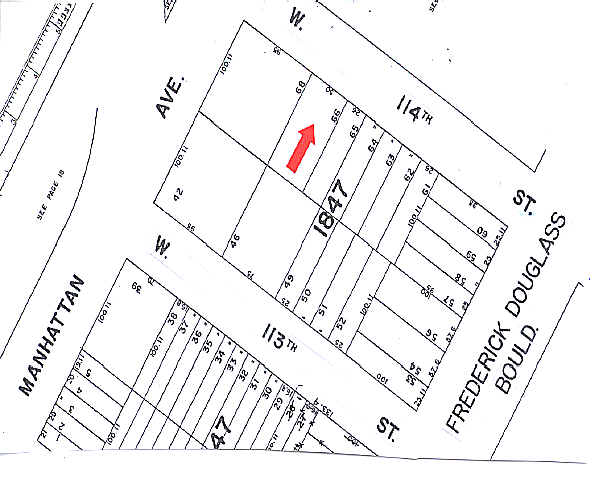 312 W 114th St, New York, NY for sale - Plat Map - Image 2 of 4