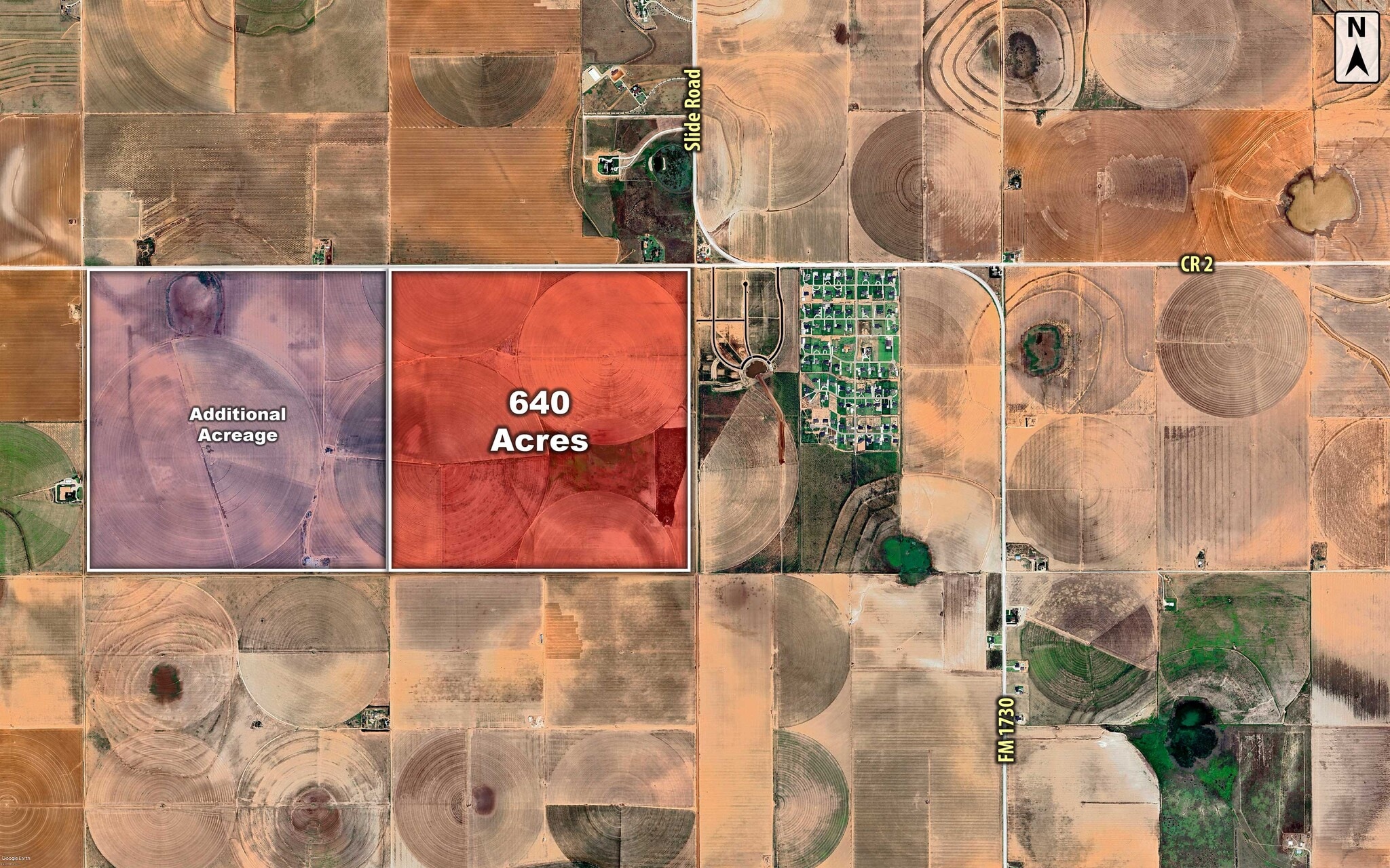 SWC S Slide & County Road 2 rd, Tahoka, TX for sale Aerial- Image 1 of 4