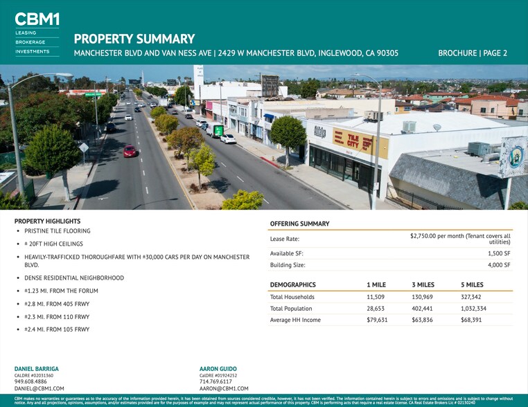 2429 W Manchester Blvd, Inglewood, CA for lease - Building Photo - Image 2 of 10