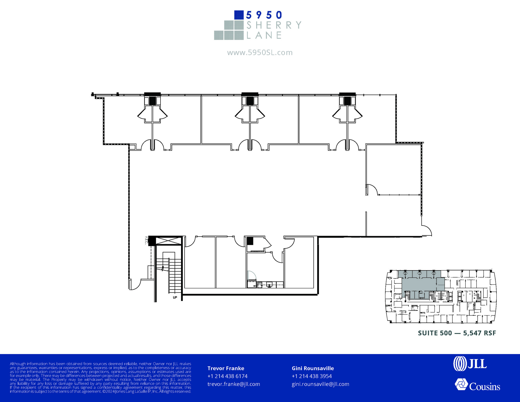 5950 Sherry Ln, Dallas, TX à louer Plan d’étage- Image 1 de 2