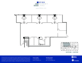 5950 Sherry Ln, Dallas, TX à louer Plan d’étage- Image 1 de 2