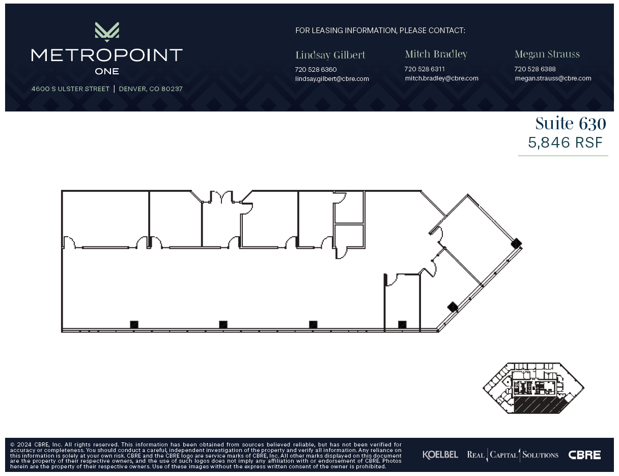 4600 S Ulster St, Denver, CO for lease Floor Plan- Image 1 of 1