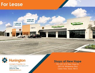 More details for FM 1431 & W. New Hope Dr, Cedar Park, TX - Retail for Lease