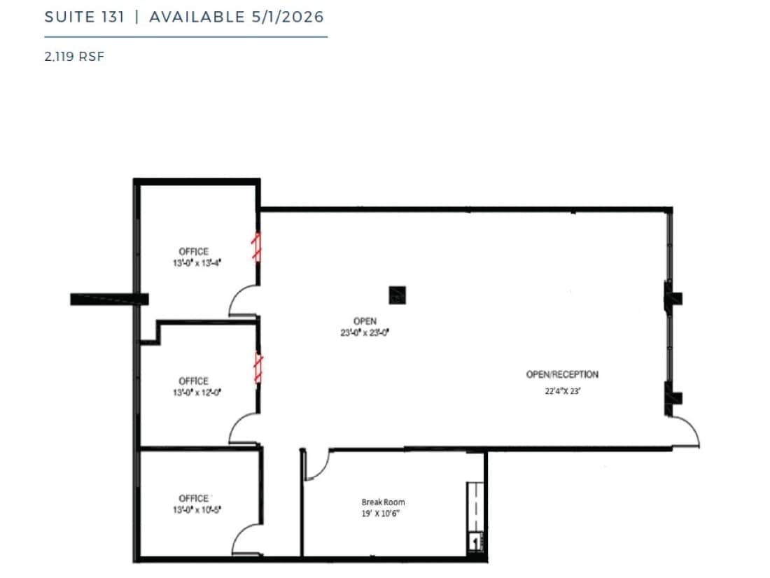 2630 West Fwy, Fort Worth, TX à louer Plan d’étage- Image 1 de 1