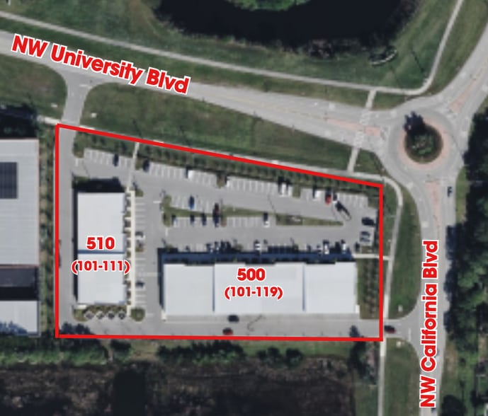 510 NW University Blvd, Port Saint Lucie, FL for lease - Aerial - Image 2 of 8