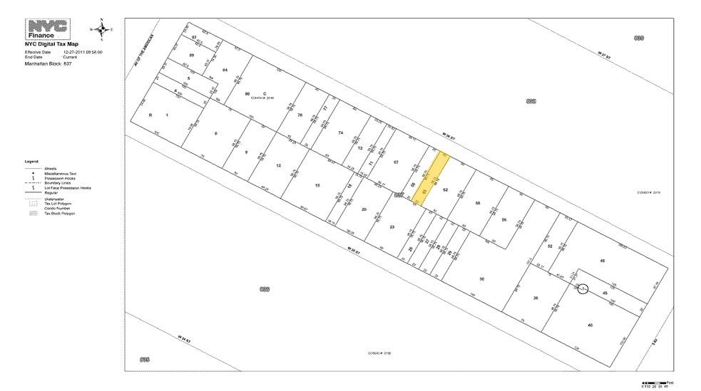 34 W 36th St, New York, NY à louer - Plan cadastral - Image 2 de 7