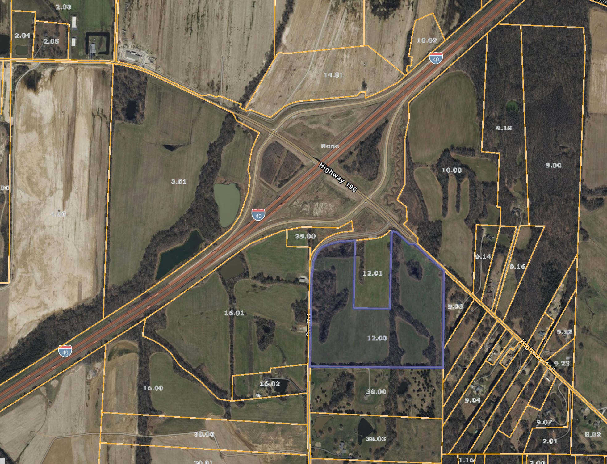 0 I-40 Hwy, Arlington, TN à vendre Aérien- Image 1 de 3
