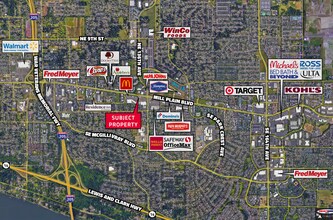 13503 SE Mill Plain Blvd, Vancouver, WA - AERIAL  map view