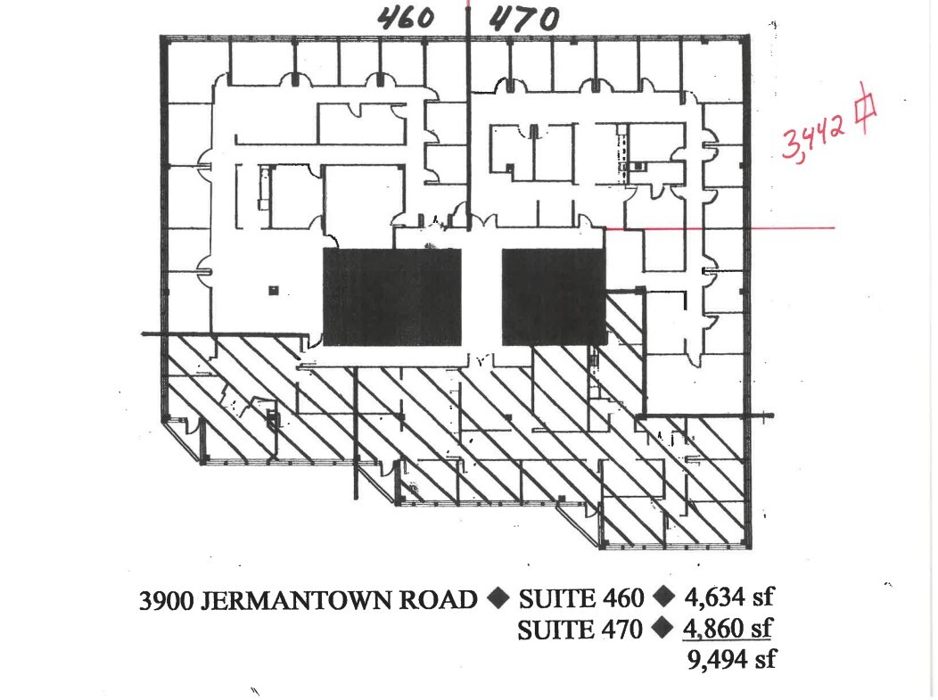 3900 Jermantown Rd, Fairfax, VA à louer Plan d’étage- Image 1 de 1