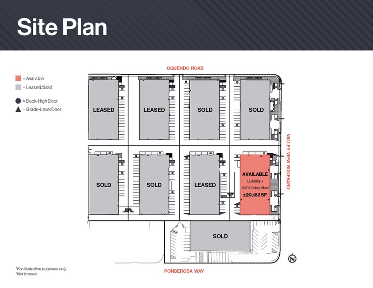 5979 Valley View Blvd, Las Vegas, NV for lease - Site Plan - Image 2 of 6