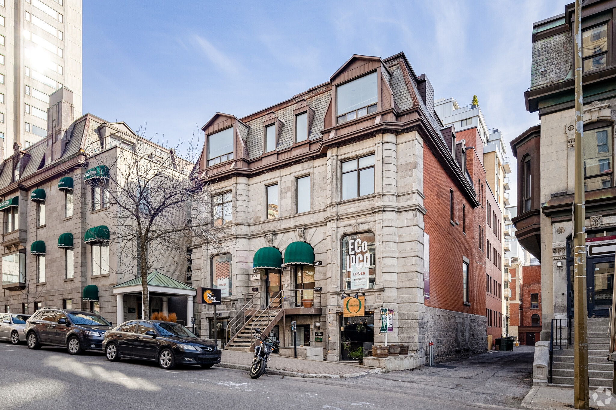 2153-2159 Rue Mackay, Montréal, QC à louer Photo du bâtiment- Image 1 de 6