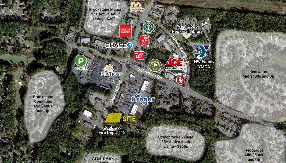 1660 Mars Hill Rd NW, Acworth, GA à vendre - Photo principale - Image 1 de 1