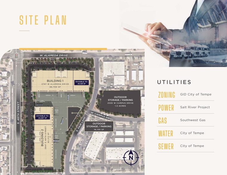 2847 S 48th St, Tempe, AZ for lease - Site Plan - Image 2 of 3