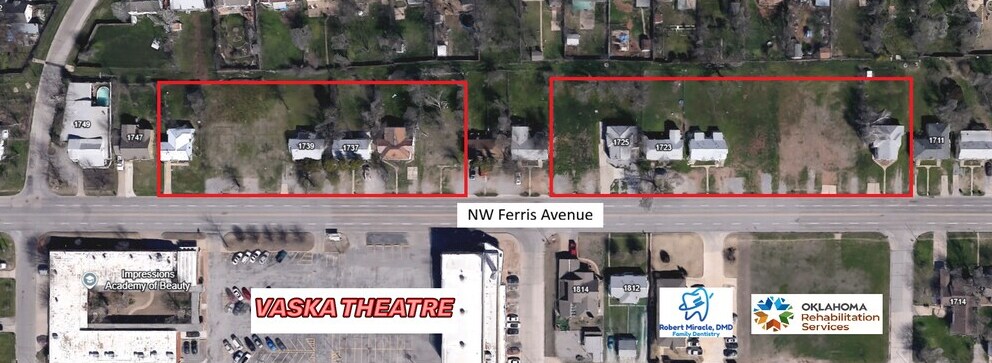1713 NW Ferris Ave, Lawton, OK for sale Aerial- Image 1 of 2