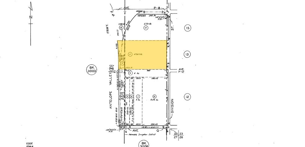 Division St, Palmdale, CA for sale - Plat Map - Image 2 of 2