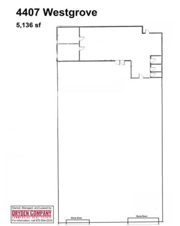 4401-4419 Westgrove Dr, Addison, TX for lease Floor Plan- Image 1 of 1