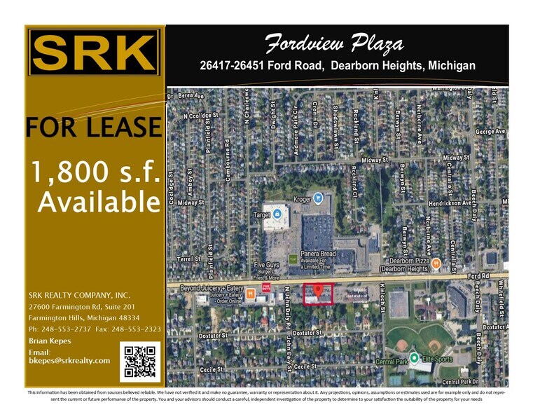 26417-26451 Ford Rd, Dearborn Heights, MI à louer - Photo du bâtiment - Image 3 de 6