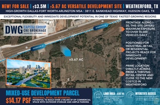 Plus de détails pour 3811 E Bankhead Hwy, Hudson Oaks, TX - Terrain à vendre