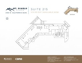 2185 N California Blvd, Walnut Creek, CA for lease Floor Plan- Image 1 of 1