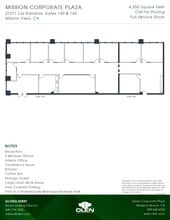 27271 Las Ramblas, Mission Viejo, CA for lease Floor Plan- Image 1 of 1