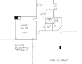 140 Sherman St, Fairfield, CT à louer Plan d’étage- Image 1 de 1